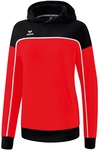erima Change Hoodie Damen rot/schwarz/wei&szlig; 36