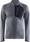 CRAFT Core Trim Midlayer 1/2-Zip Langarmshirt Herren 975000 - dk grey melange M