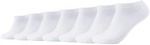 7er Pack camano Soft Bio-Baumwoll Sneakersocken 1000 - white 39-42