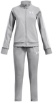 UNDER ARMOUR Knit Trainingsanzug M&auml;dchen 011 - mod gray/white M (137-149 cm)