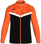 JAKO Iconic Polyesterjacke Kinder 807 - schwarz/neonorange 116