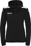 Kempa Emotion 27 Trainingsjacke mit Kapuze Damen schwarz/wei&szlig; L