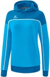 erima Change Hoodie Damen curacao/mykonos/wei&szlig; 34