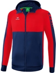 erima Six Wings Trainingsjacke mit Kapuze new navy/rot M