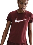 Nike HJ2204-619, NIKE One Swoosh Dri-FIT kurzarm Laufshirt Damen 619 - dark team red