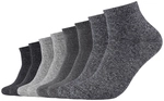 8er Pack s.Oliver Essentials Gek&auml;mmte Baumwolle Quarter Socken 9997 - black mix