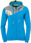 Kempa Core 2.0 Kapuzenjacke Damen kempablau/dark grau melange M