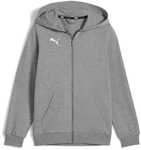 PUMA teamGOAL Casuals Kapuzenjacke Jungen 33 - medium gray heather/puma white...