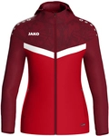 JAKO Iconic Trainingsjacke mit Kapuze Damen 103 - rot/weinrot 34