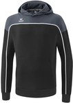erima Change Hoodie Kinder black grey/slate grey/wei&szlig; 128