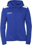 Kempa Emotion 27 Trainingsjacke mit Kapuze Damen royal/wei&szlig; L