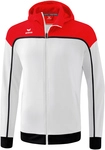 erima Change Trainingsjacke mit Kapuze Kinder wei&szlig;/rot/schwarz 128
