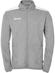Kempa Emotion 27 Trainingsjacke Kinder dark grau melange/wei&szlig; 116
