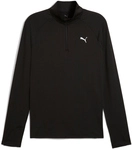 PUMA Run Velocity Cloudspun 1/4-Zip langarm Laufshirt Herren 01 - PUMA black S