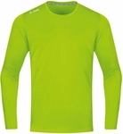 JAKO Run 2.0 langarm Laufshirt Kinder neongr&uuml;n 128