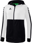 erima Six Wings Trainingsjacke mit Kapuze Damen schwarz/wei&szlig; 34