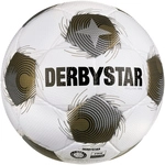 DERBYSTAR Brillant APS Fu&szlig;ball Spielball wei&szlig;/gold/silber 5