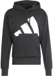 adidas Essentials Big Logo French Terry Hoodie Herren IN6164 - black/white XXL