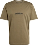 adidas Essentials Linear Single Jersey T-Shirt Herren JE9001 - olive strata/black XL