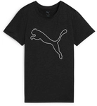 PUMA Tad Essential Heather Logo Trainingsshirt Damen 01 - PUMA black heather S