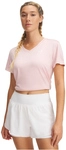 UNDER ARMOUR Tech Twist T-Shirt Damen 647 - prime pink/white L