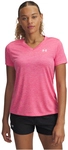 UNDER ARMOUR Tech Twist T-Shirt Damen 672 - super pink/white L