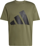 adidas Essentials Big Logo T-Shirt Herren JE8931 - olive strata/black XXL