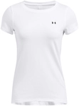 UNDER ARMOUR HeatGear Armour kurzarm Trainingsshirt Damen 102 - white/black XL