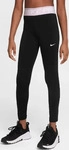 Nike DA1028-014, NIKE Pro Leggings M&auml;dchen 014 - black/doll/white XL (156-166 cm)