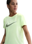 NIKE One Swoosh Dri-FIT kurzarm Laufshirt Damen 701 - barely volt XS