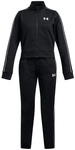 UNDER ARMOUR Icon Knit Crop Trainingsanzug M&auml;dchen 001 - black/white L (149-160 cm)