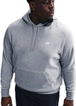 NIKE Club Fleece-Hoodie Herren 063 - dk grey heather/lt smoke grey/white XL