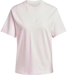 adidas Essentials 3-Streifen Baumwoll T-Shirt Damen JE1226 - clear pink/white XL