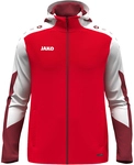 JAKO Dynamic Trainingsjacke mit Kapuze Kinder 114 - rot/wei&szlig;/dunkelrot 116