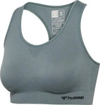 Hummel 210490-6744, hummel hmlTIF Seamless Sport-BH Damen 6744 - balsam green XS