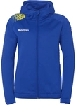Kempa Ambition 28 Kapuzen-Trainingsjacke Damen royal/limonengelb L