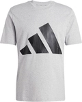 adidas Essentials Big Logo T-Shirt Herren JE8948 - medium grey heather/black XL
