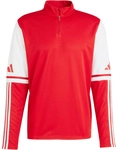 adidas Squadra 25 1/4-Zip Sweatshirt Herren JD2984 - team power red 2/white S