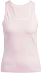 adidas Essentials Linear Slim Baumwoll Tanktop Damen JC5797 - clear pink/white S