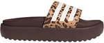 adidas Platform adilette Plateau Badelatschen Damen JR9234 - shadow brown/cloud