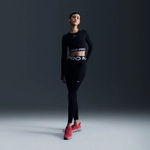 NIKE Pro 365 Dri-FIT Cropped langarm Trainingsshirt Damen 010 - black/white XS
