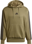 adidas Essentials 3-Streifen Hoodie Herren JD1847 - olive strata/black M