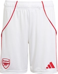adidas FC Arsenal Heimshorts 2025/26 Kinder JI9528 - white/better scarlet 152