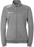 Kempa Ambition 28 Poly Trainingsjacke Damen dark grau melange/wei&szlig; L