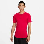 NIKE Pro Dri-FIT Tight kurzarm Fitnessshirt Herren 657 - university red/black S