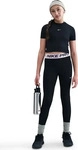 Nike DA1028-019, NIKE Pro Leggings M&auml;dchen 019 - black/med soft pink/white XL