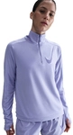 NIKE Swoosh Mid Layer 1/2-Zip Laufshirt Damen 533 - lilac ice M