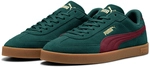 PUMA Club II Era Suede Sneaker 12 - green terrain/ruby shimmer 44