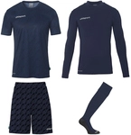 uhlsport Progressive Torwart-Set Kinder marine 128