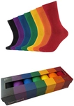 7er Pack camano Comfort Crew Socken 0515 - rainbow 39-42